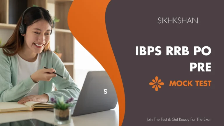 IBPS RRB PO PRE Online Mock Test 2024