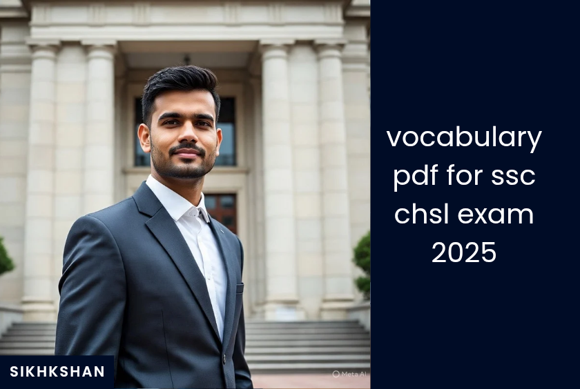 vocabulary pdf for ssc chsl exam 2025