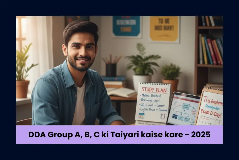 DDA Group A, B, C ki Taiyari kaise kare - 2025